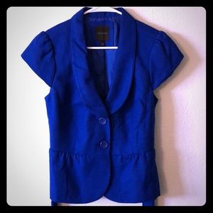 The Limited Blazer Cap Sleeve Royal Blue sz M